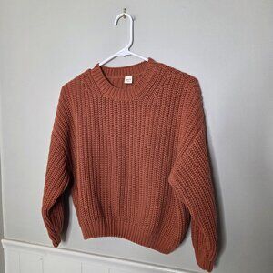 GOUMI Rust Brown Chunky Knit Sweater